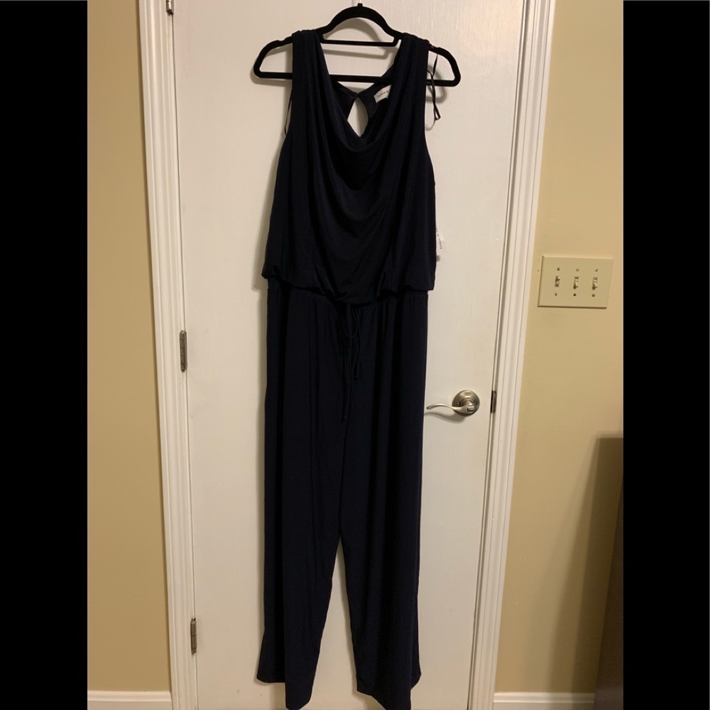 Emma & Michelle Navy Blue Jumpsuit Size 3X